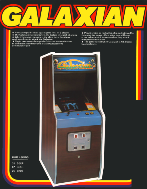 Galaxian (Midway set 1) Arcade Game Cover